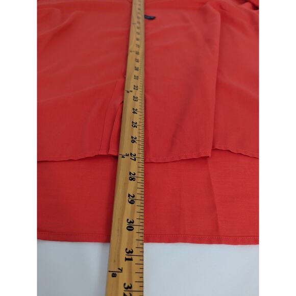 Westbound Woman Wrinkle Free Button Up Shirt Coral Orange Size 3X Office Casual - Picture 8 of 8